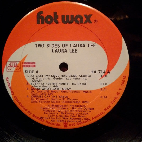 Laura Lee : Two Sides Of Laura Lee (LP, Album, Son)