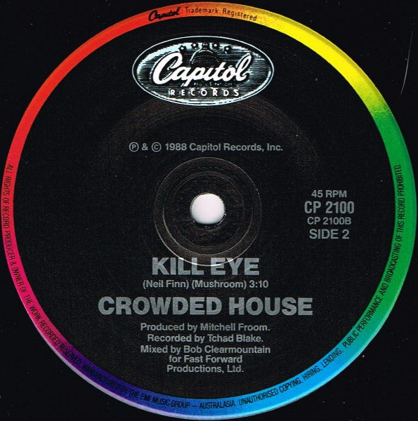 Crowded House : Better Be Home Soon (7", Single)