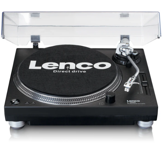 LENCO L-3809BK - Direct drive Record Player with USB / PC Encoding - Black - Refurbished